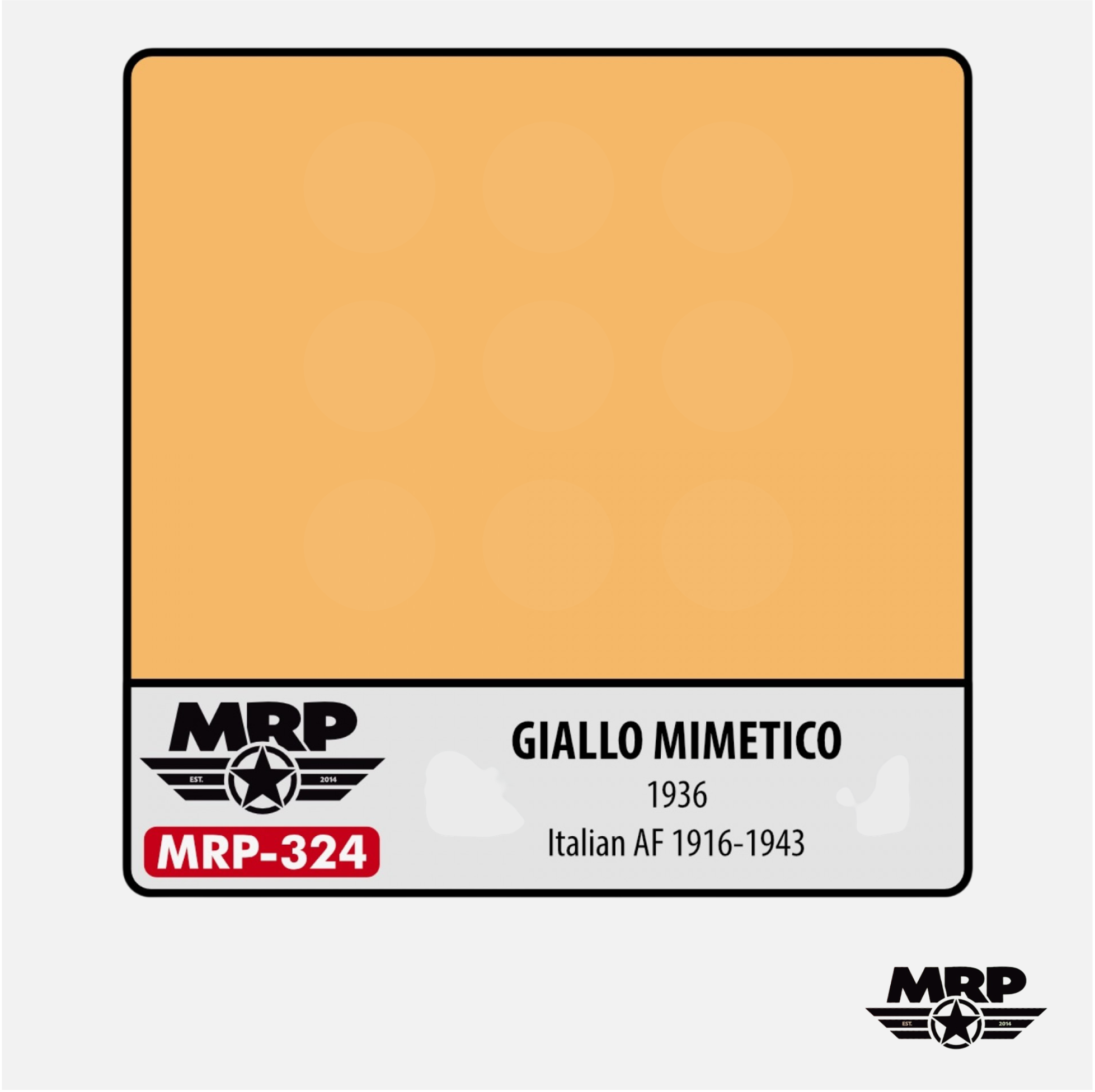 Mr.Paint - Acrylic Lacquer Paint - Giallo Mimetico – 1936 (Italian AF 1916-43) - MRP-324 - Gothaforce