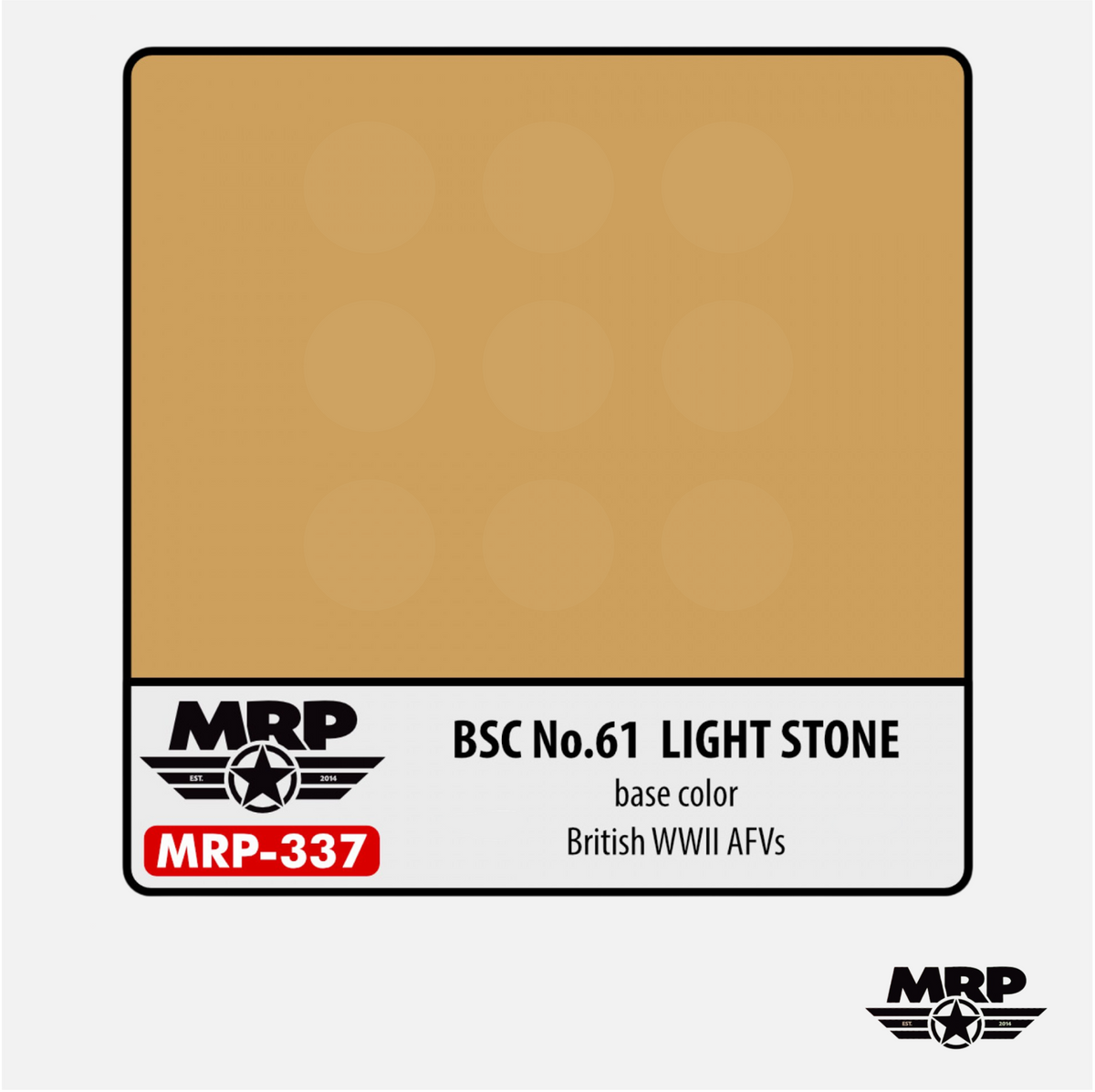 Mr.Paint MRP-337 BSC No.61 Light Stone - base color - British WWII AFV ...