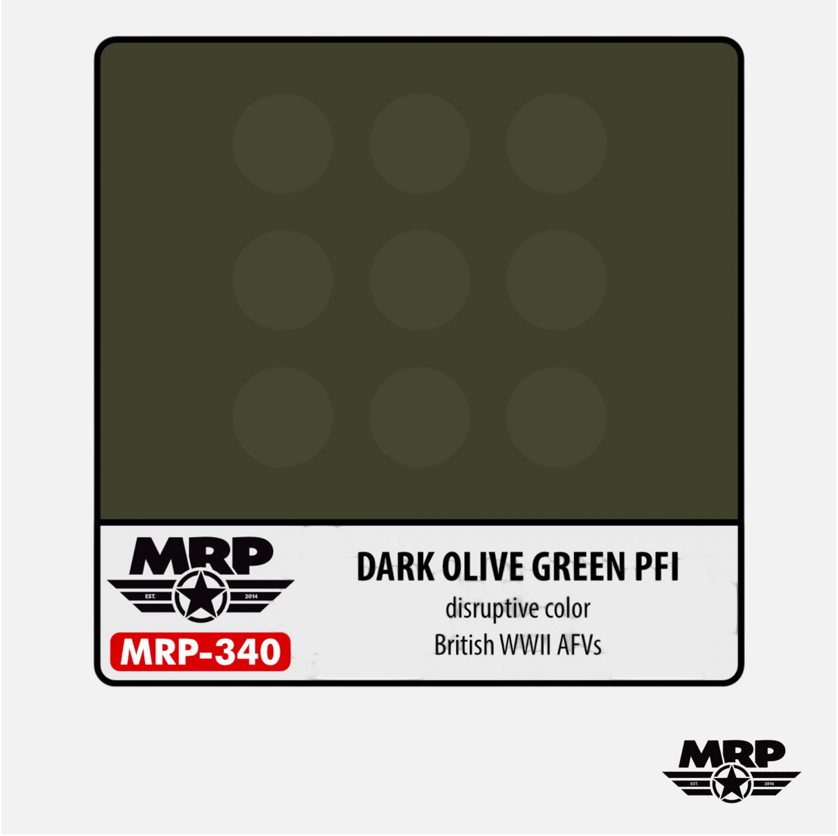 Mr.Paint MRP-340 Dark Olive Green PFI - disruptive color - British WWII ...