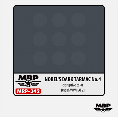 Mr.Paint - Acrylic Lacquer Paint - Nobel's Dark Tarmac N° 4 - disruptive color - British WWII AFVs - MRP-342 - Gothaforce