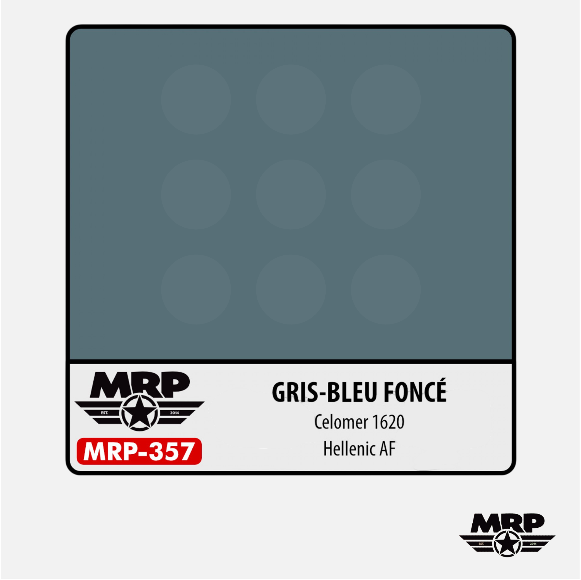 Mr.Paint - Acrylic Lacquer Paint - Gris-Bleu Foncé Celomer 1620 Hellenic AF - MRP-357 - Gothaforce