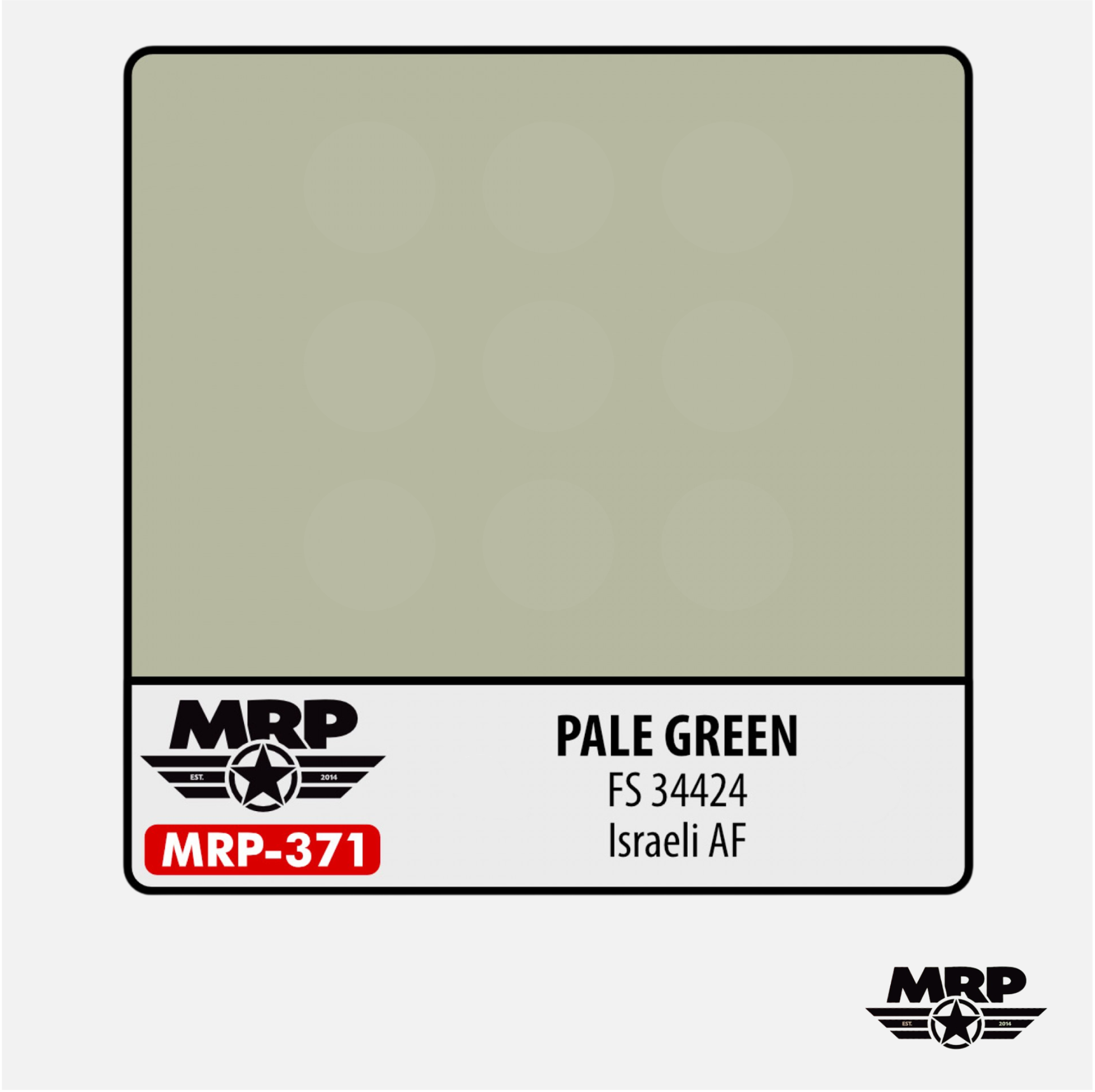 Mr.Paint - Acrylic Lacquer Paint - Pale Green FS 34424 Israeli AF - MRP-371 - Gothaforce
