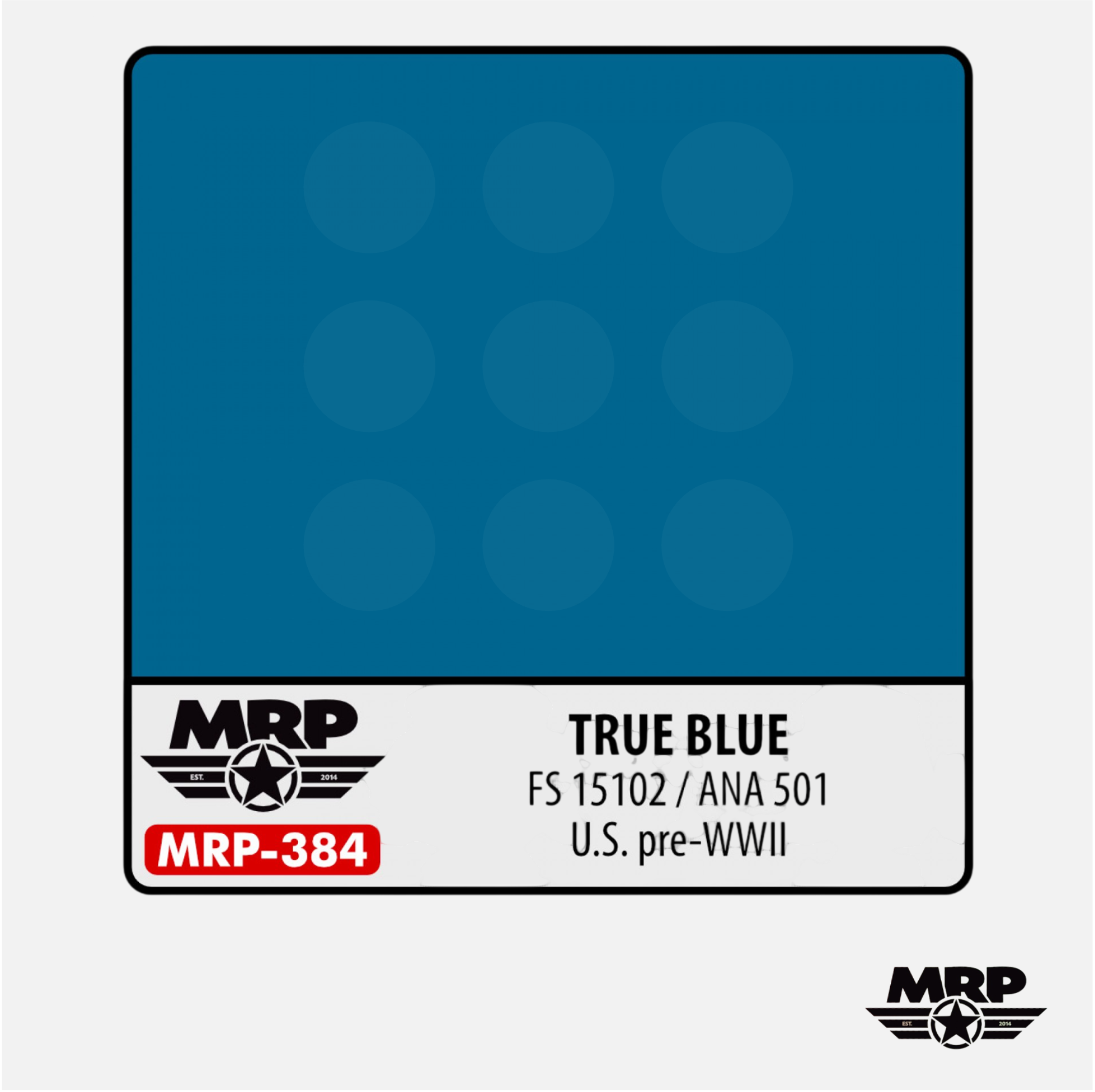 Mr.Paint - Acrylic Lacquer Paint - True Blue FS 15102 / ANA 501 US pre-WWII - MRP-384 - Gothaforce