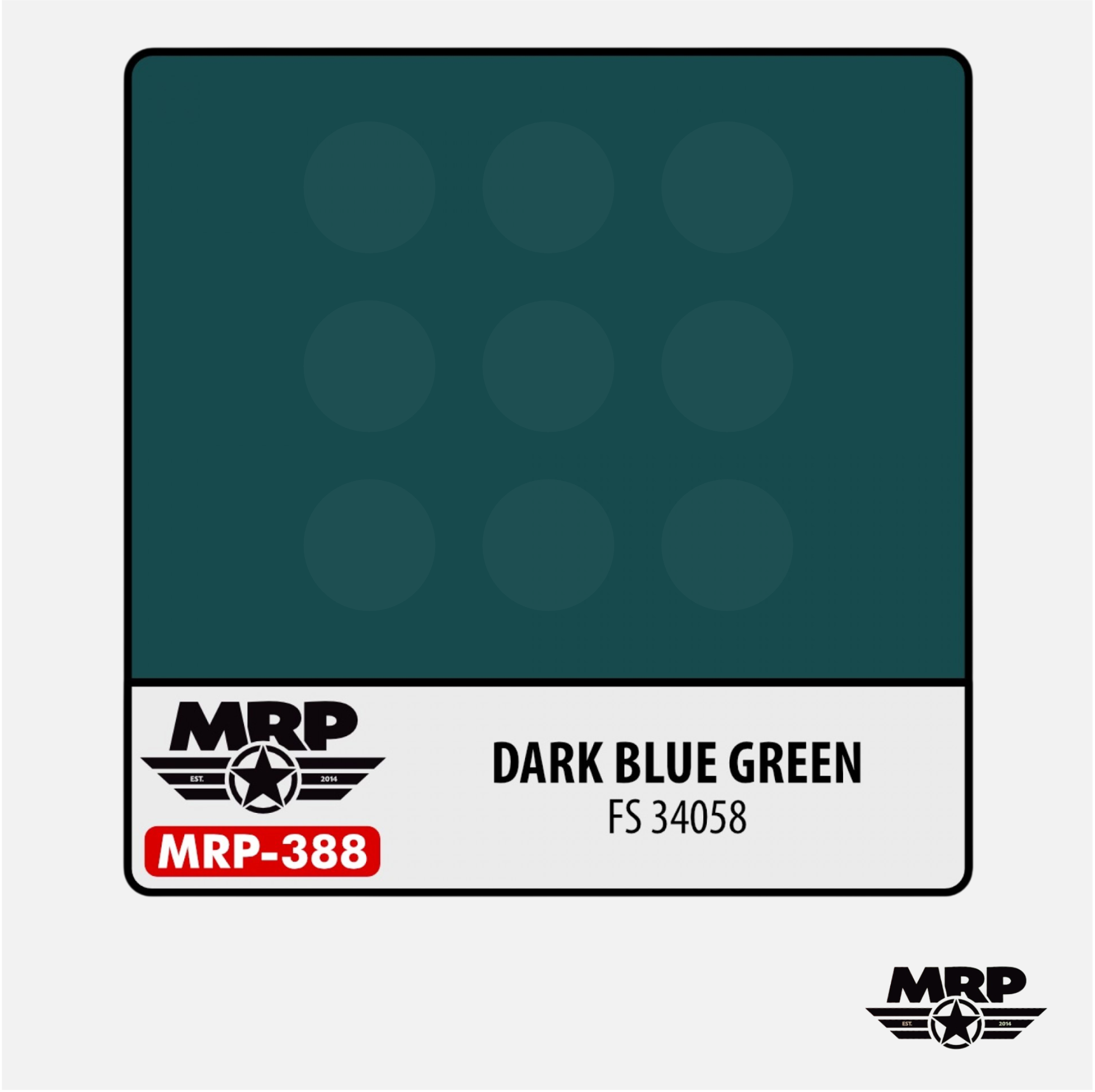 Mr.Paint - Acrylic Lacquer Paint -Dark Blue Green FS 34058 - MRP-388 - Gothaforce