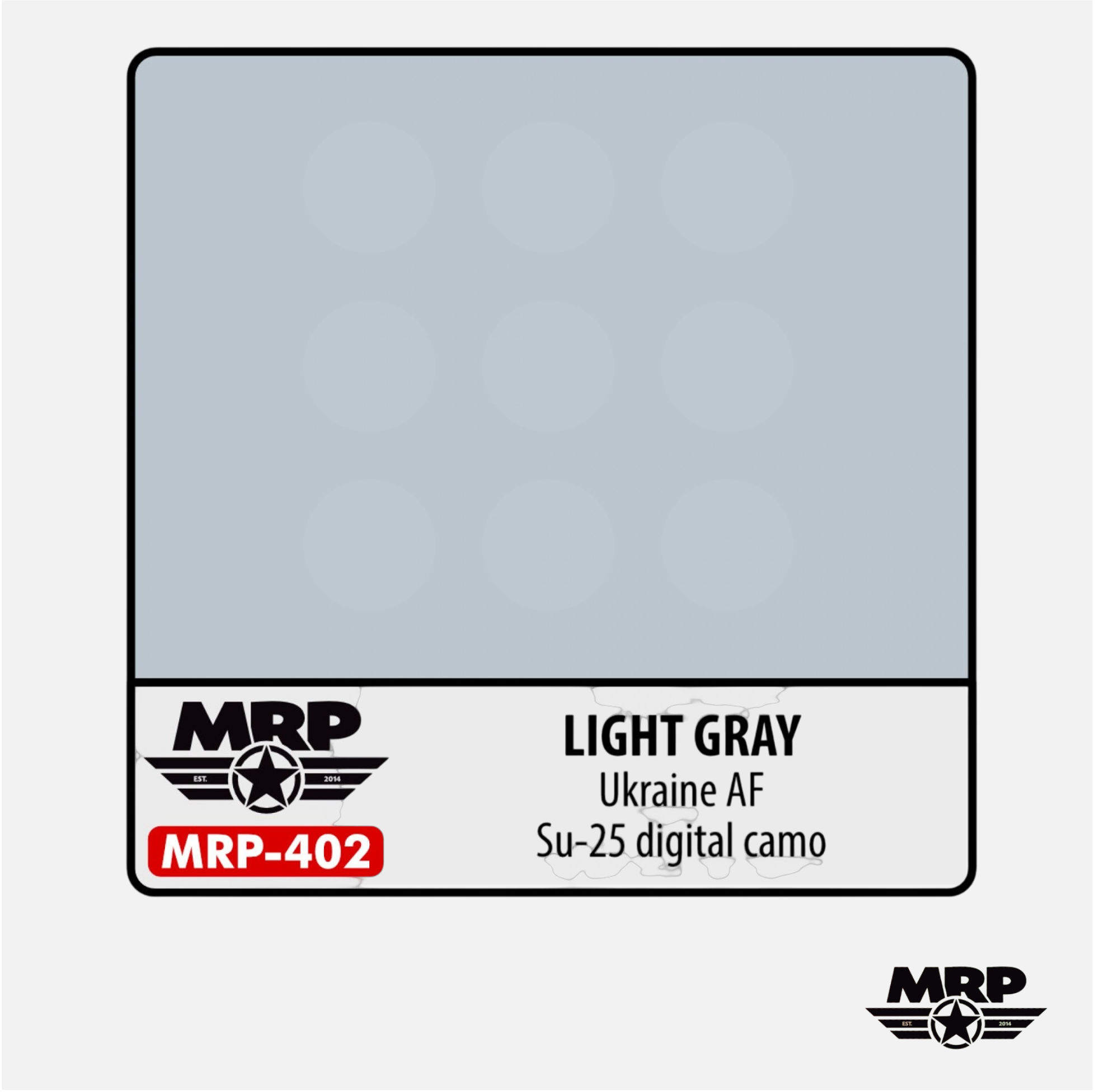 Mr.Paint - Acrylic Lacquer Paint - Light Gray Ukraine AF Su-25 digital camo - MRP-402 - Gothaforce