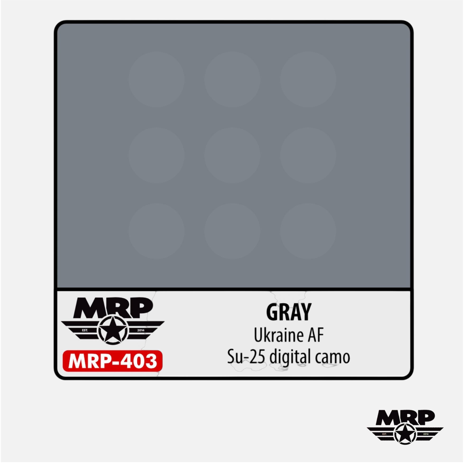 Mr.Paint - Acrylic Lacquer Paint - Grey Ukraine AF Su-25 digital camo - MRP-403 - Gothaforce