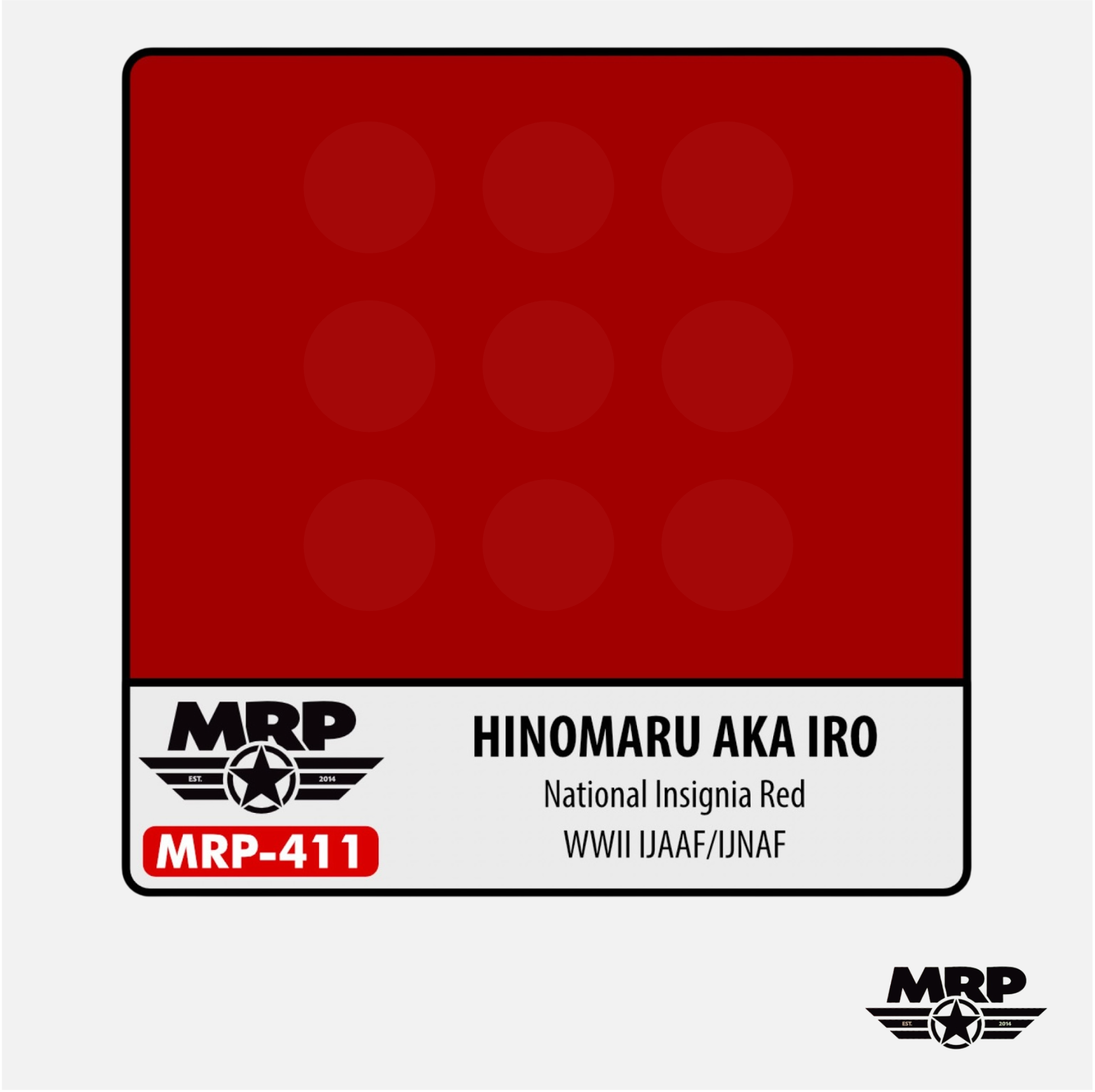 Mr.Paint - Acrylic Lacquer Paint - Hinomaru Aka Iro National Insignia Red WWII IJAAF/IJNAF - MRP-411 - Gothaforce