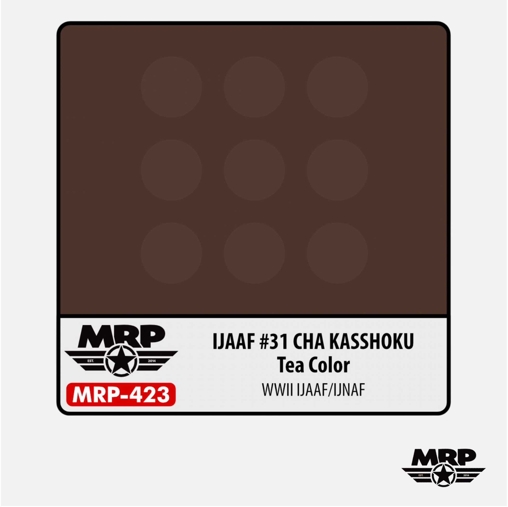 Mr.Paint - Acrylic Lacquer Paint - IJAAF #31 Cha Kasshoku Tea Color WWII IJAAF/IJNAF - MRP-423 - Gothaforce