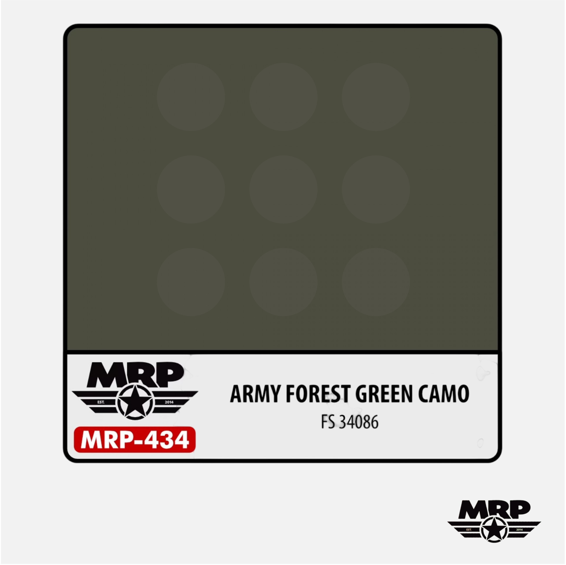Mr.Paint - Acrylic Lacquer Paint - Army Forest Green Camo FS 34086 - MRP-434 - Gothaforce