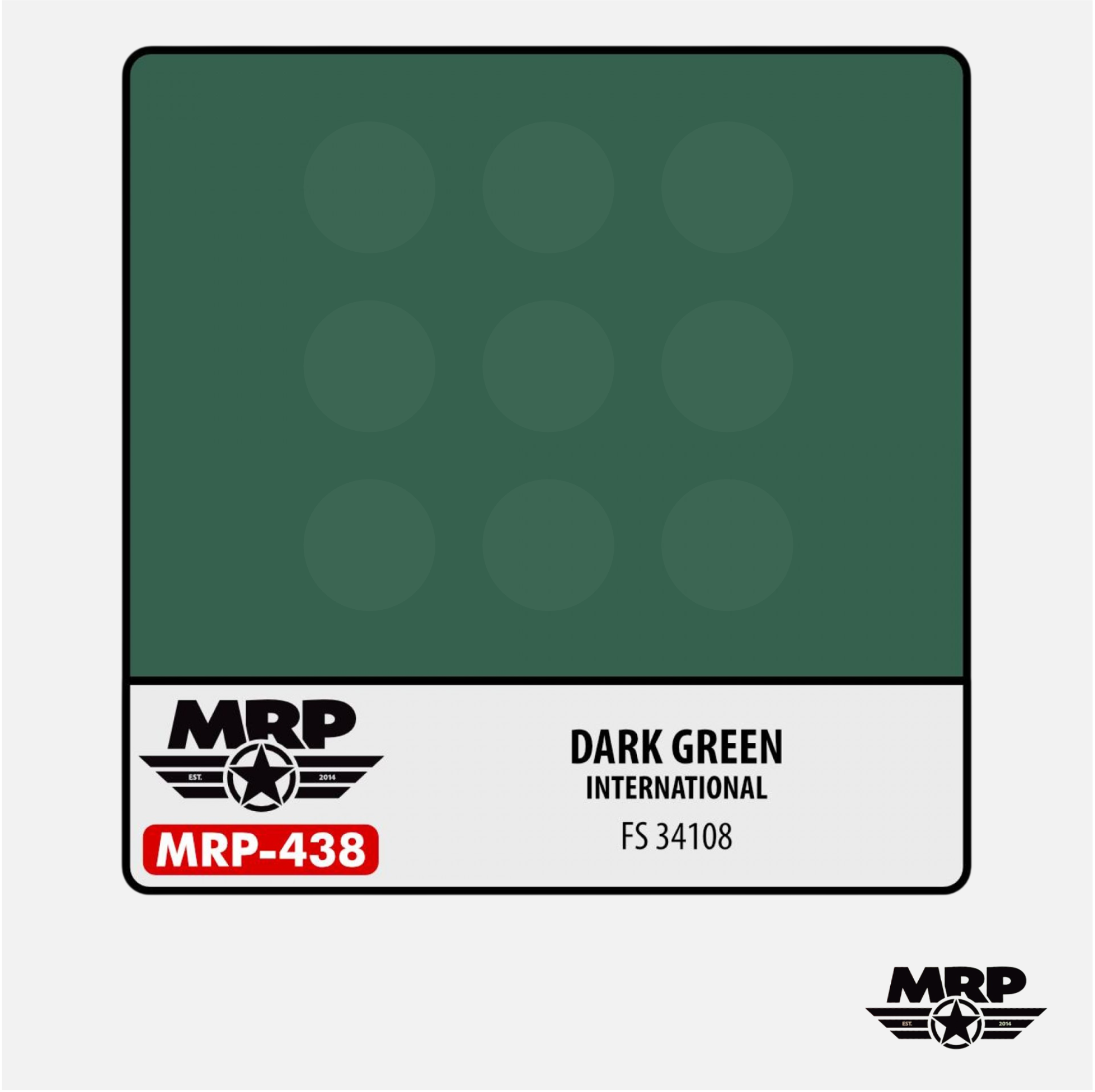 Mr.Paint - Acrylic Lacquer Paint - Dark Green International FS 34108 - MRP-438 - Gothaforce