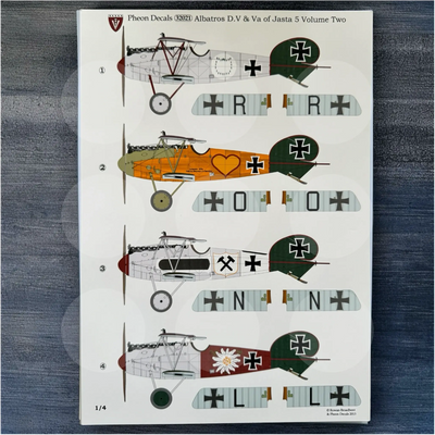 Pheon Decals - Albatros D.V(a) Jasta 5 Volume 2 - 1/32 scale - 32021