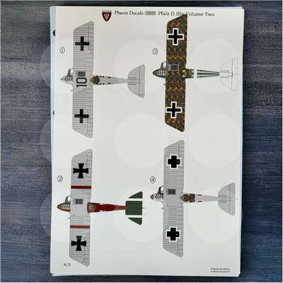 Pheon Decals - Pfalz D.IIIa Volume Two - 1/32 scale - 32025