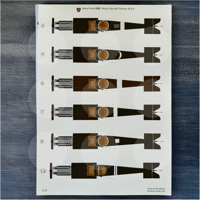 Pheon Decals - Royal Aircraft Factory RE.8 Harry Tate - 1/32 scale - 32038