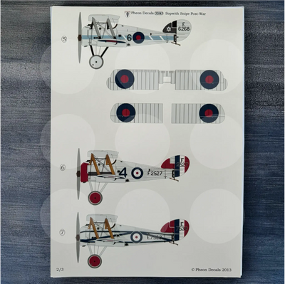 Pheon Decals - Sopwith 7F.1 Snipe Postwar RAF - 1/32 scale - 32043