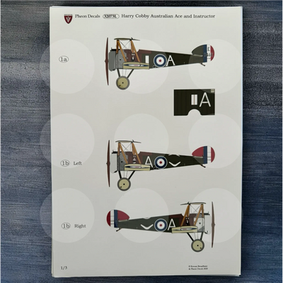 Pheon Decals - Harry Cobby Australia Ace & Instructor - 1/32 scale - 32073L Ltd Edition
