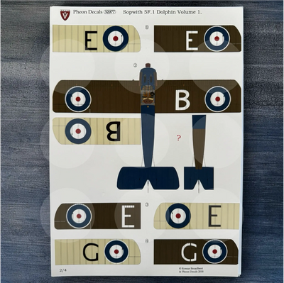 Pheon Decals - Sopwith 5F.1 Snipe Dolphin Volume 1 - 1/32 scale - 32077
