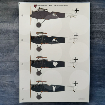 Pheon Decals - Jasta 40 under Carl Degelow  - 1/48 scale - 48005