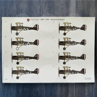 Pheon Decals - Se.5a Hissol & Viper Aces in France  - 1/48 scale - 48006