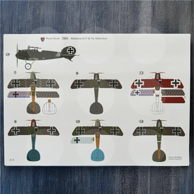 Pheon Decals - Albatros D.V & D.Va Selection - 1/72 scale - 72013