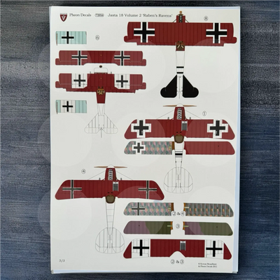 Pheon Decals - Jasta 18 Volume 2 Raben's Ravens - 1/72 scale - 72016