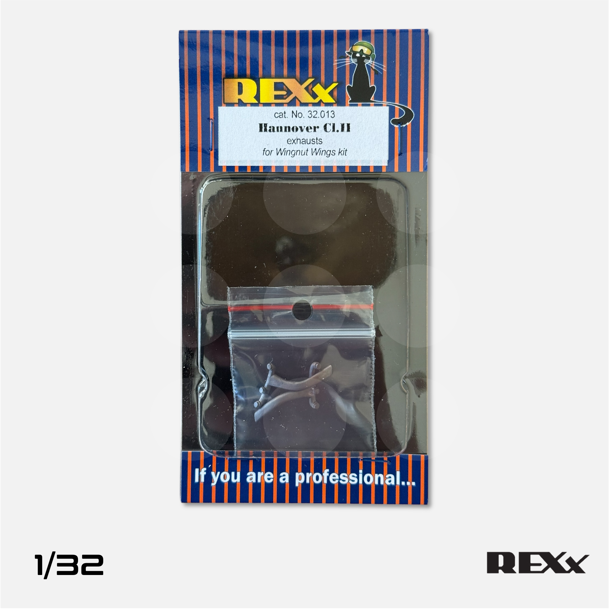 REXx Exhausts - Hannover CL.II double exhausts for Wingnut Wings - 1/32 scale - REXX-32013 - Gothaforce