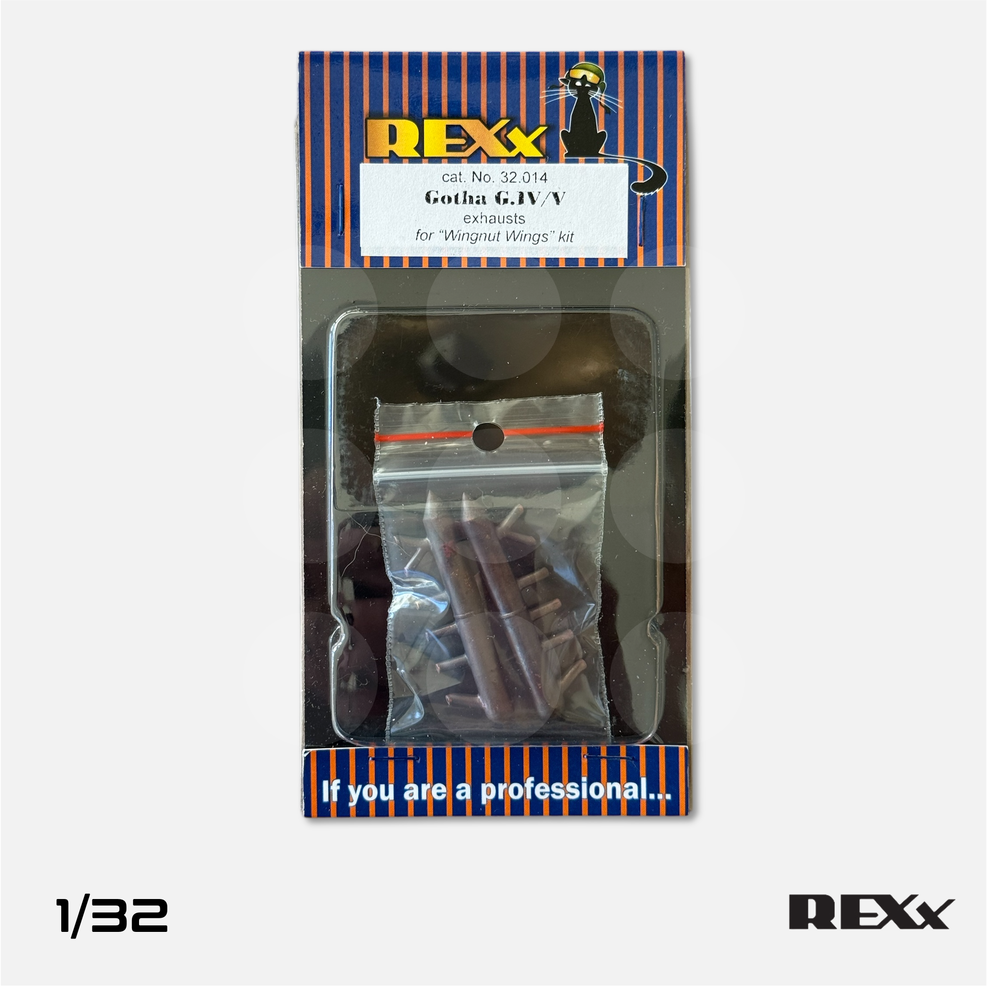 REXx Exhausts - Gotha G.IV double exhausts for Wingnut Wings - 1/32 scale - REXX-32014 - Gothaforce