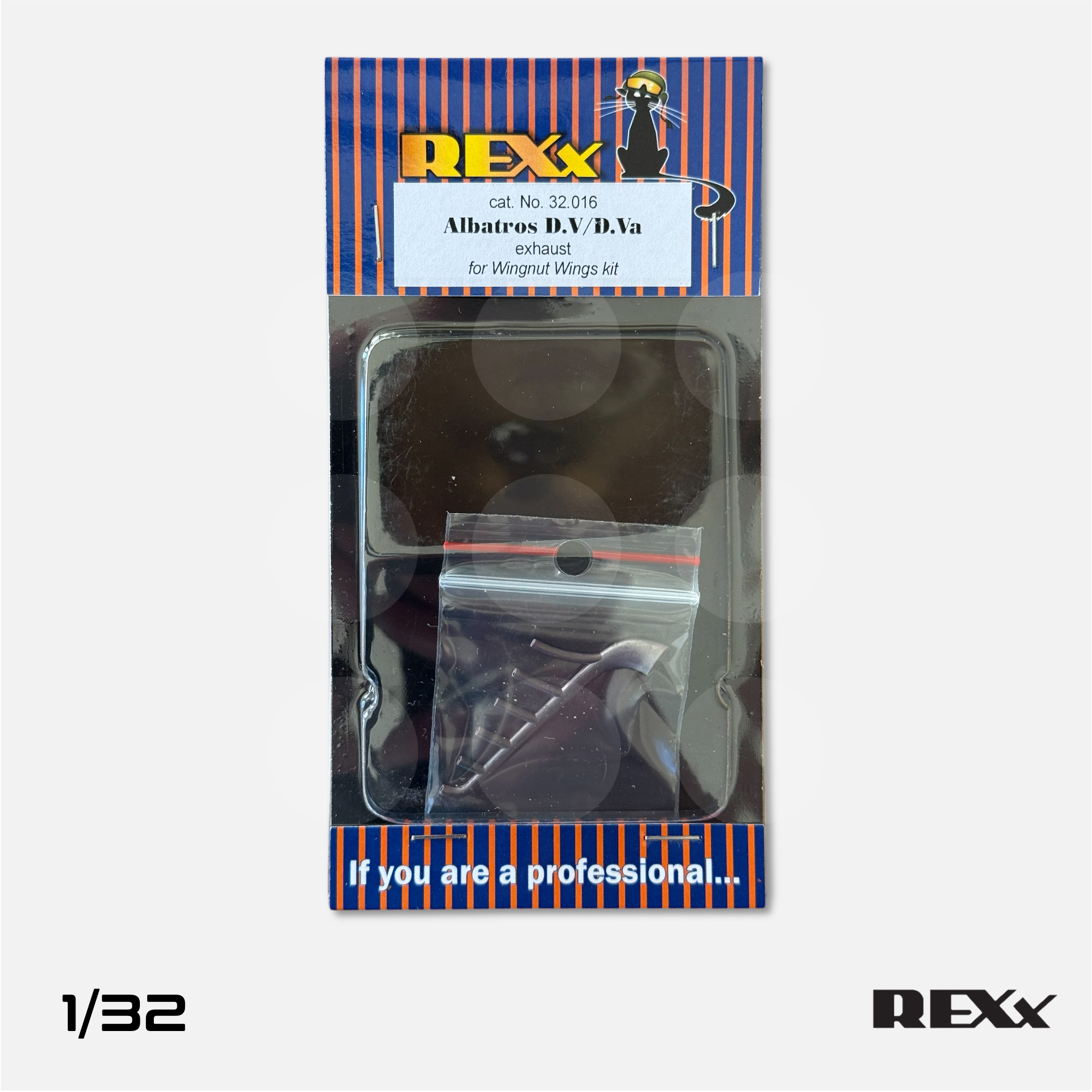 REXx Exhausts - Albatros D.V / D.Va exhaust for Wingnut Wings - 1/32 scale - REXX-32016 - Gothaforce