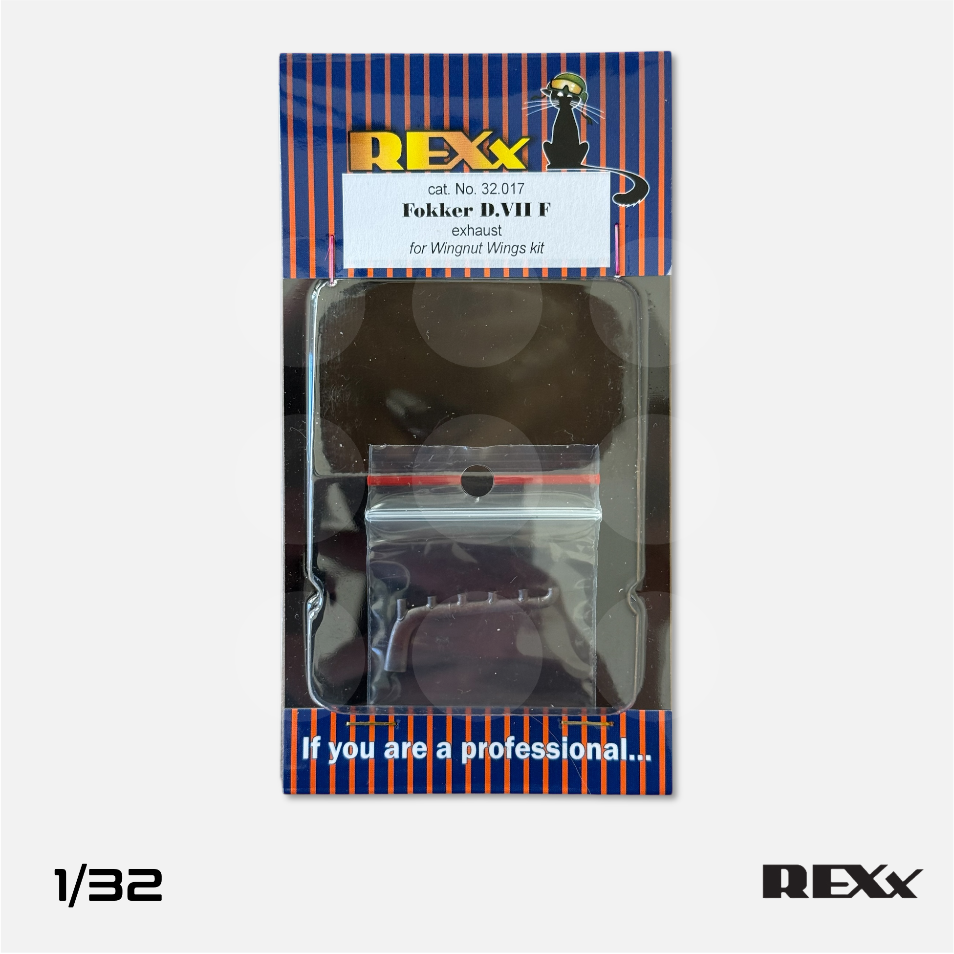 REXx Exhausts - Fokker D.VII F exhaust for Wingnut Wings - 1/32 scale - REXX-32017 - Gothaforce