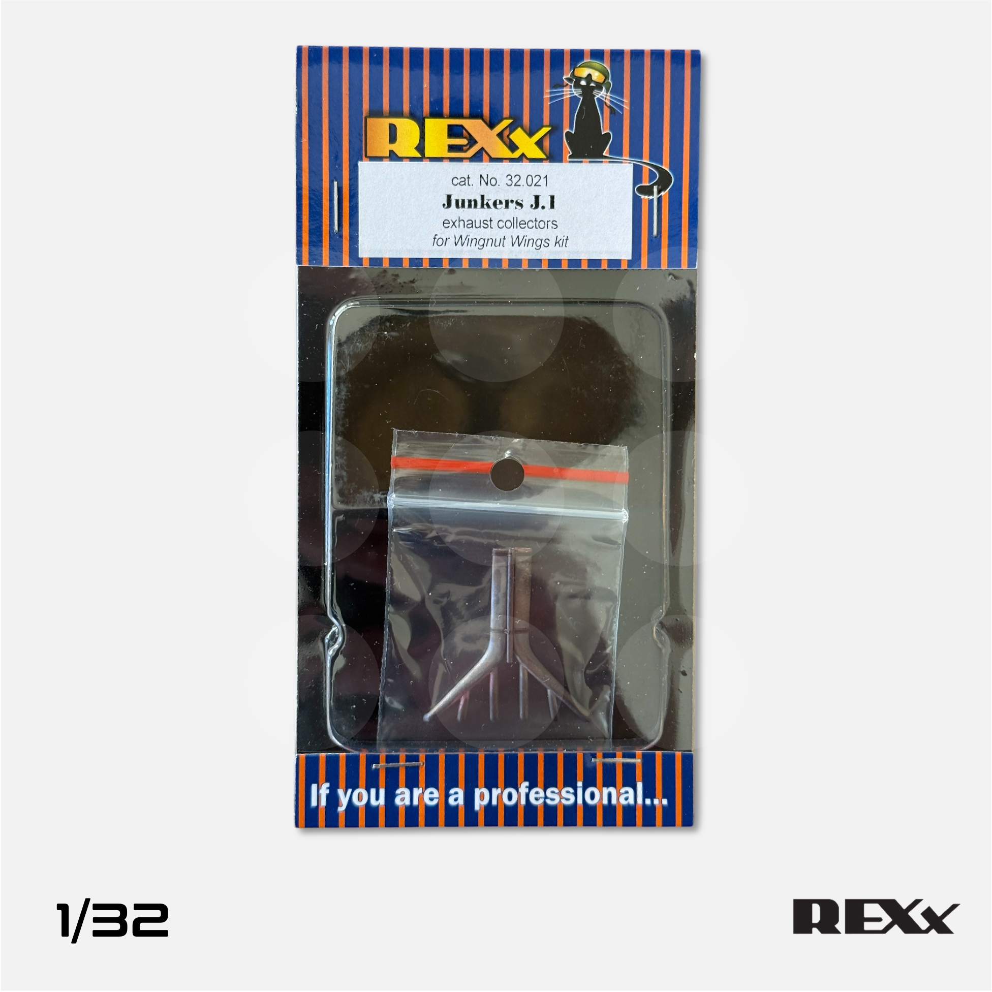 REXx Exhausts - Junkers J.1 Double exhaust for Wingnut Wings - 1/32 scale - REXX-32021 - Gothaforce