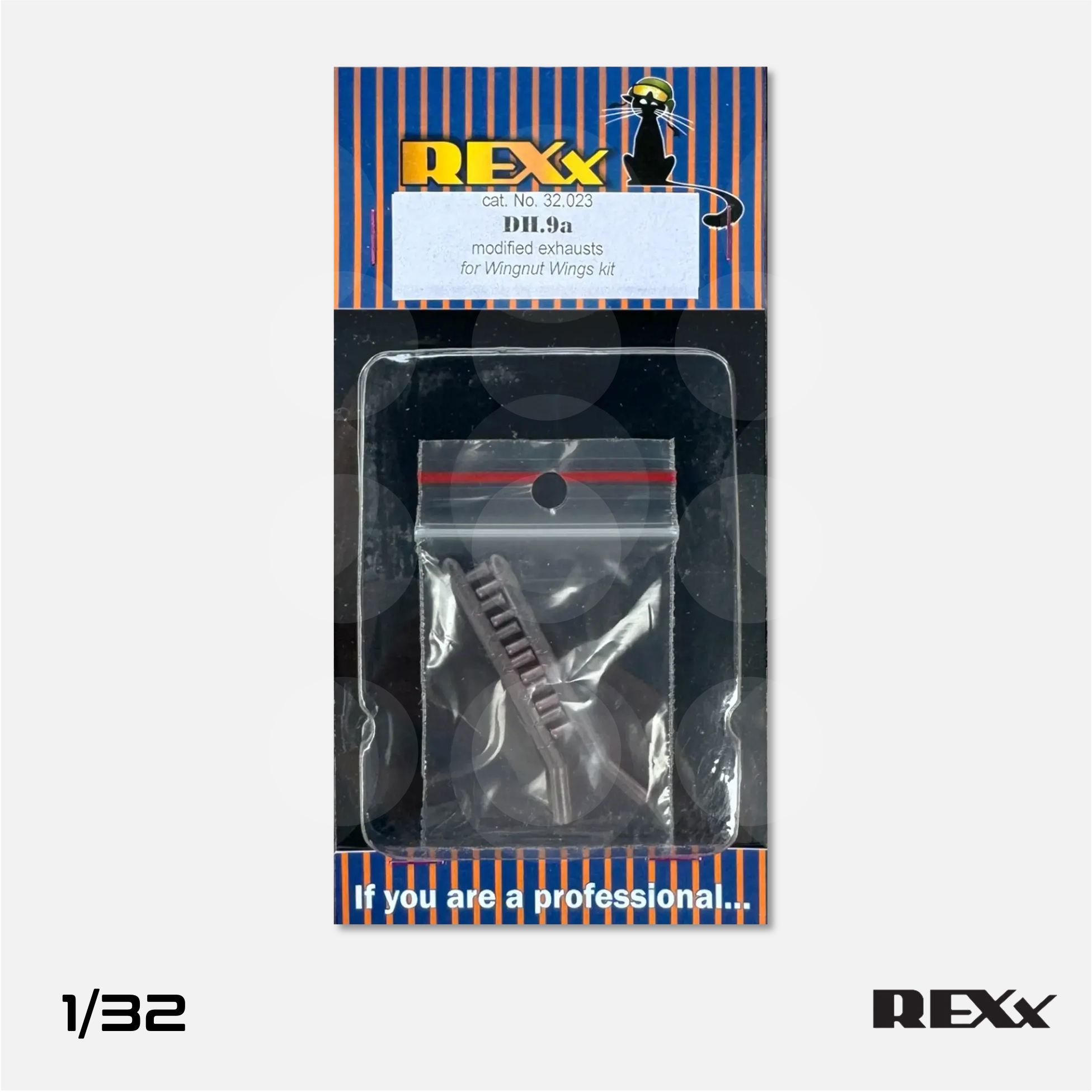 REXx Exhausts - DH.9a Ninak Modified double exhausts for Wingnut Wings - 1/32 scale - REXX-32023 - Gothaforce