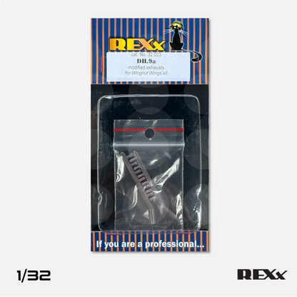 REXx Exhausts - DH.9a Ninak Modified double exhausts for Wingnut Wings - 1/32 scale - REXX-32023 - Gothaforce
