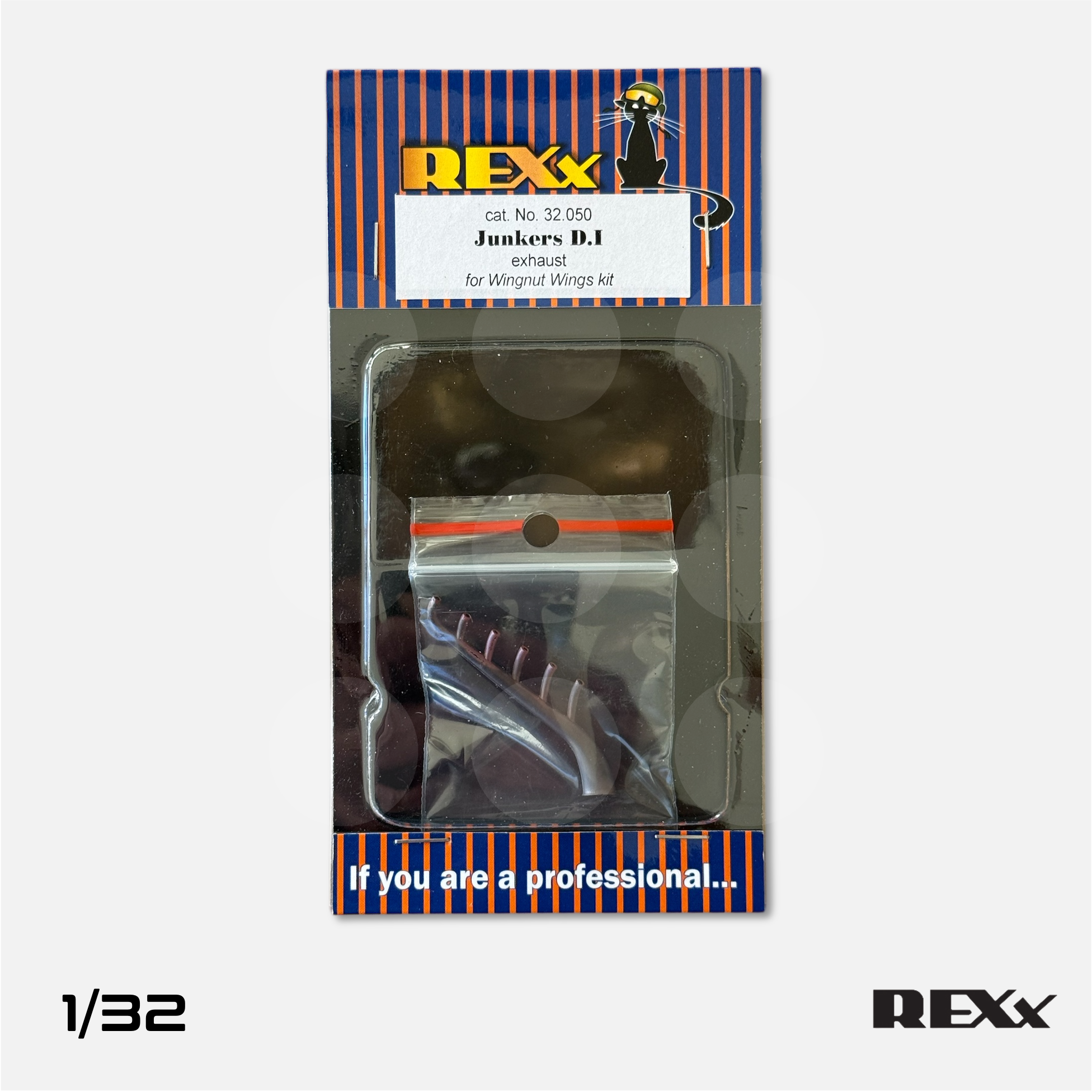 REXx Exhausts - Junkers D.I exhaust for Wingnut Wings - 1/32 scale - REXX-32050 - Gothaforce