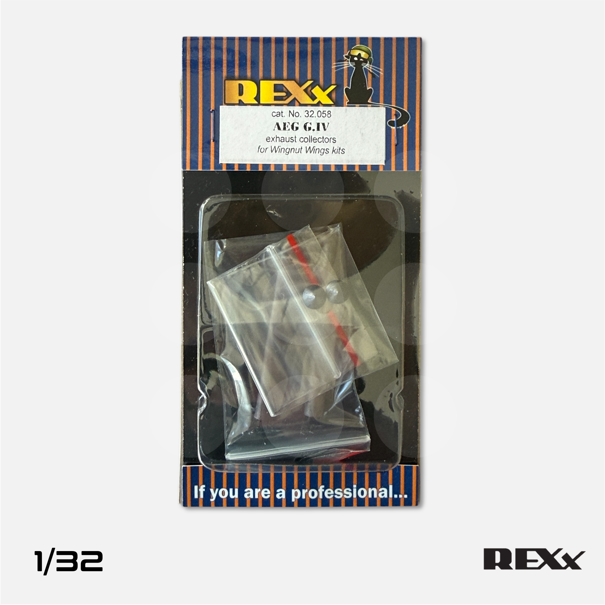REXx Exhausts - AEG G.IV double exhausts for Wingnut Wings - 1/32 scale - REXX-32058 - Gothaforce