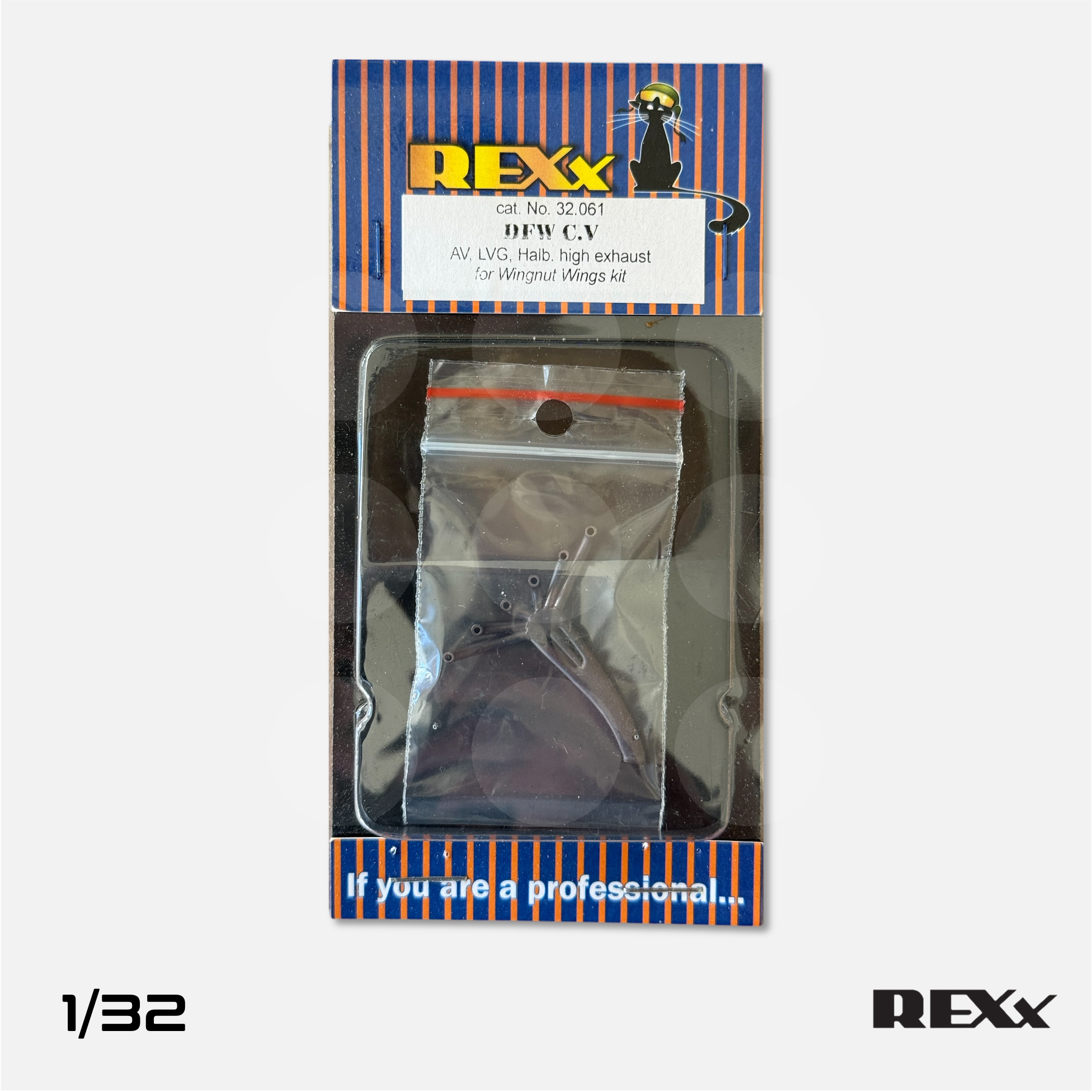 REXx Exhausts - DFW C.V AV, LVG, Halb High exhaust for Wingnut Wings - 1/32 scale - REXX-32061 - Gothaforce