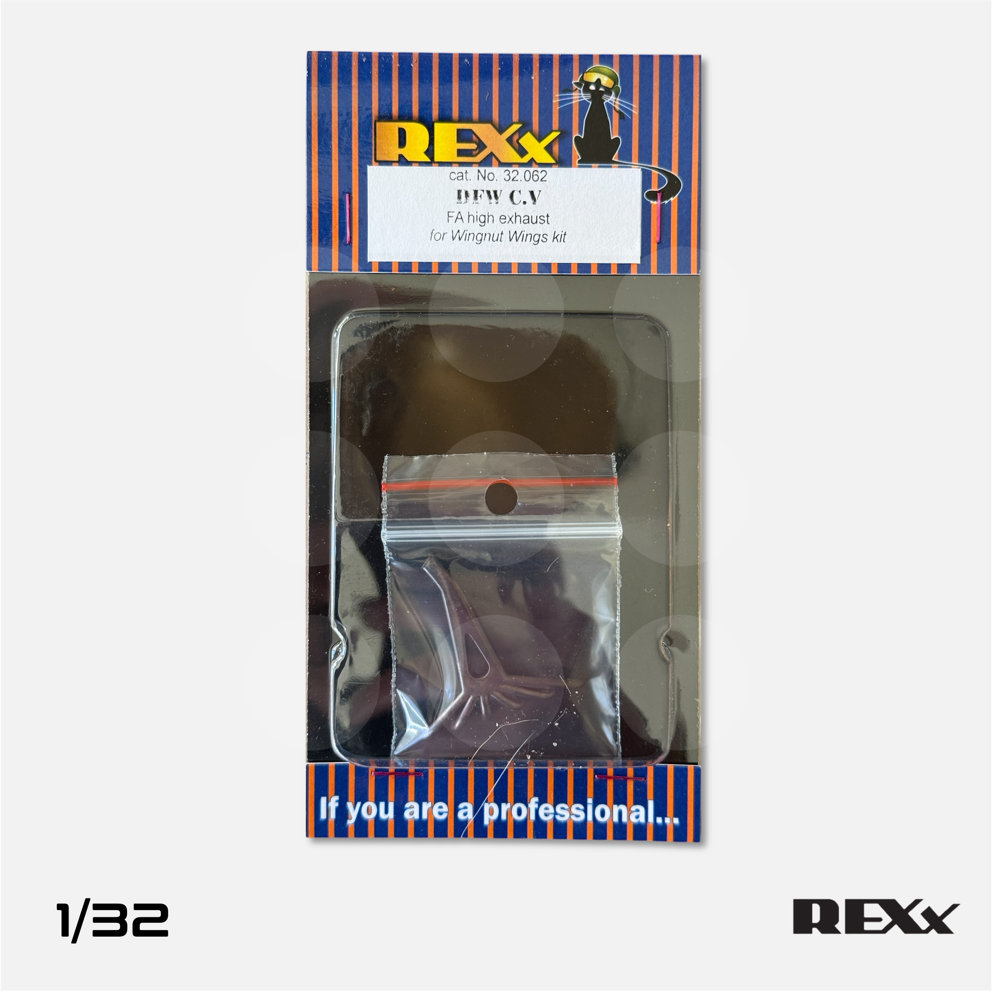 REXx Exhausts - DFW C.V FA High exhaust for Wingnut Wings - 1/32 scale - REXX-32062 - Gothaforce