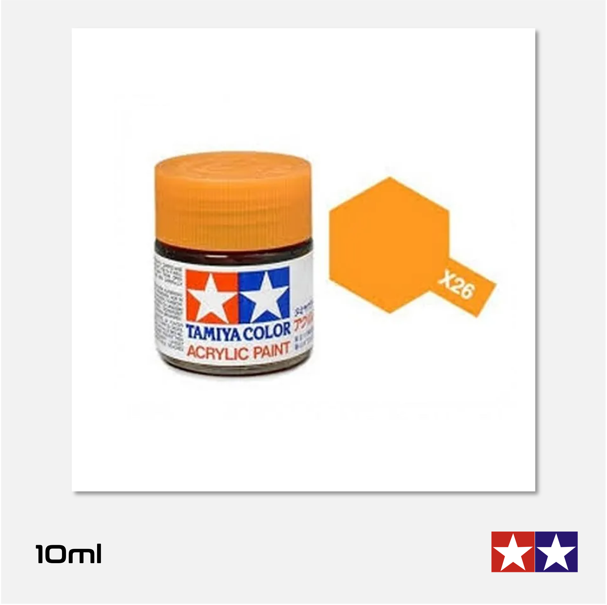 Tamiya Acrylics Mini - X26 Gloss Clear Orange