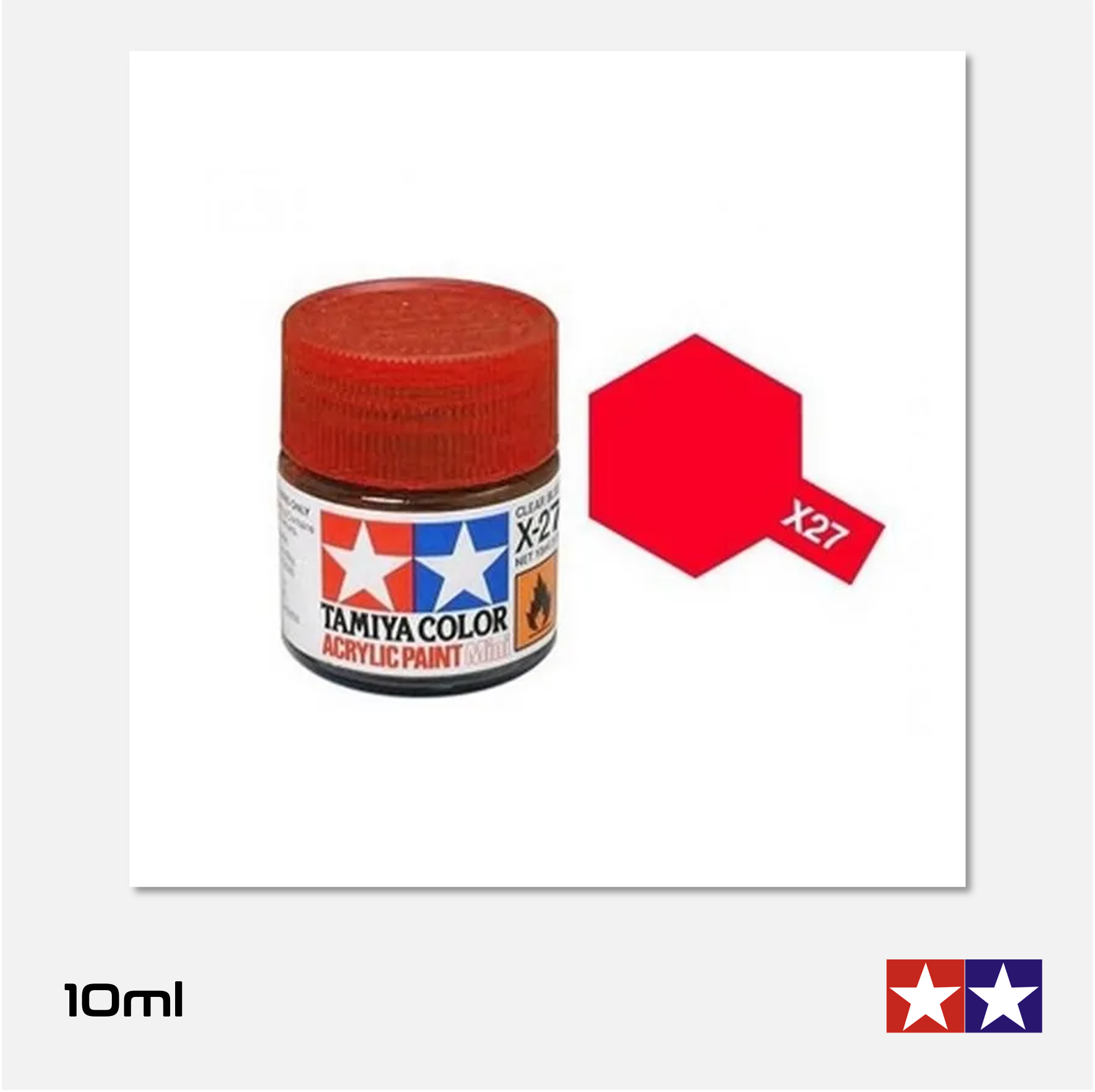 Tamiya Acrylics Mini - X27 Gloss Clear Red