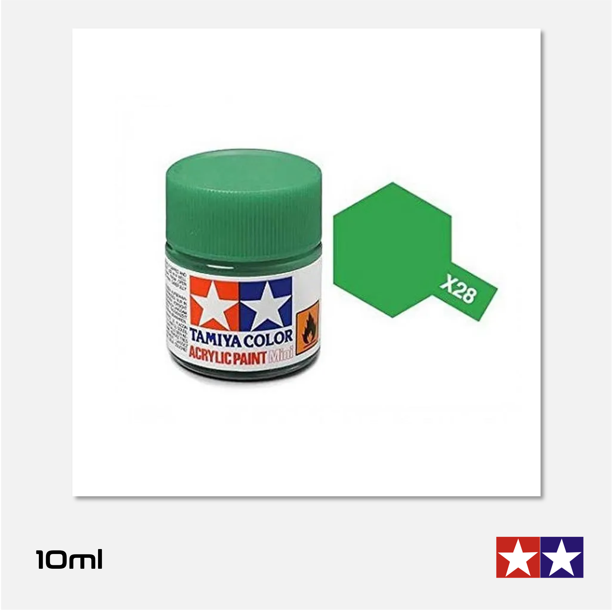 Tamiya Acrylics Mini - X28 Gloss Park Green