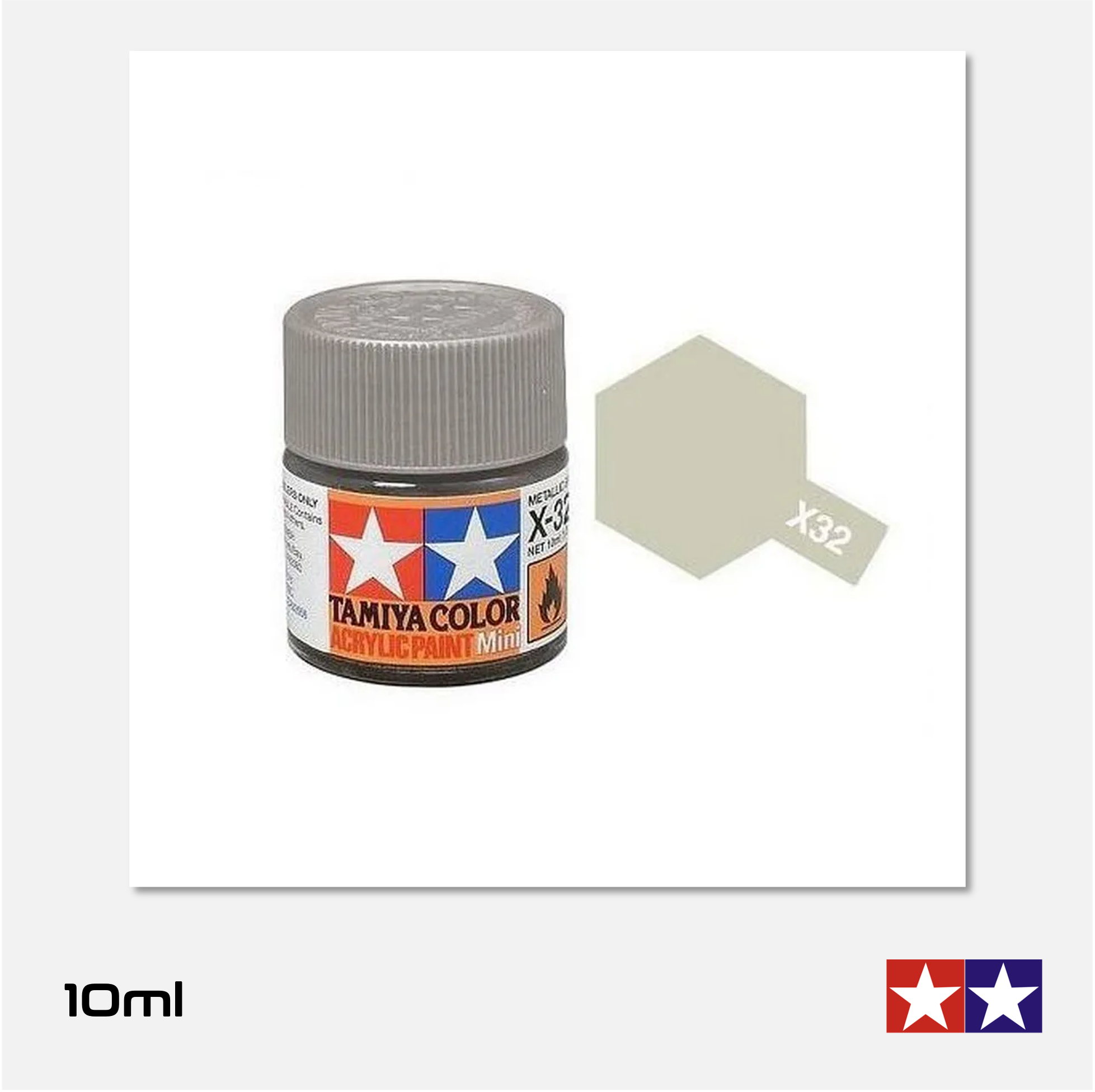 Tamiya Acrylics Mini - X32 Gloss Titanium Silver
