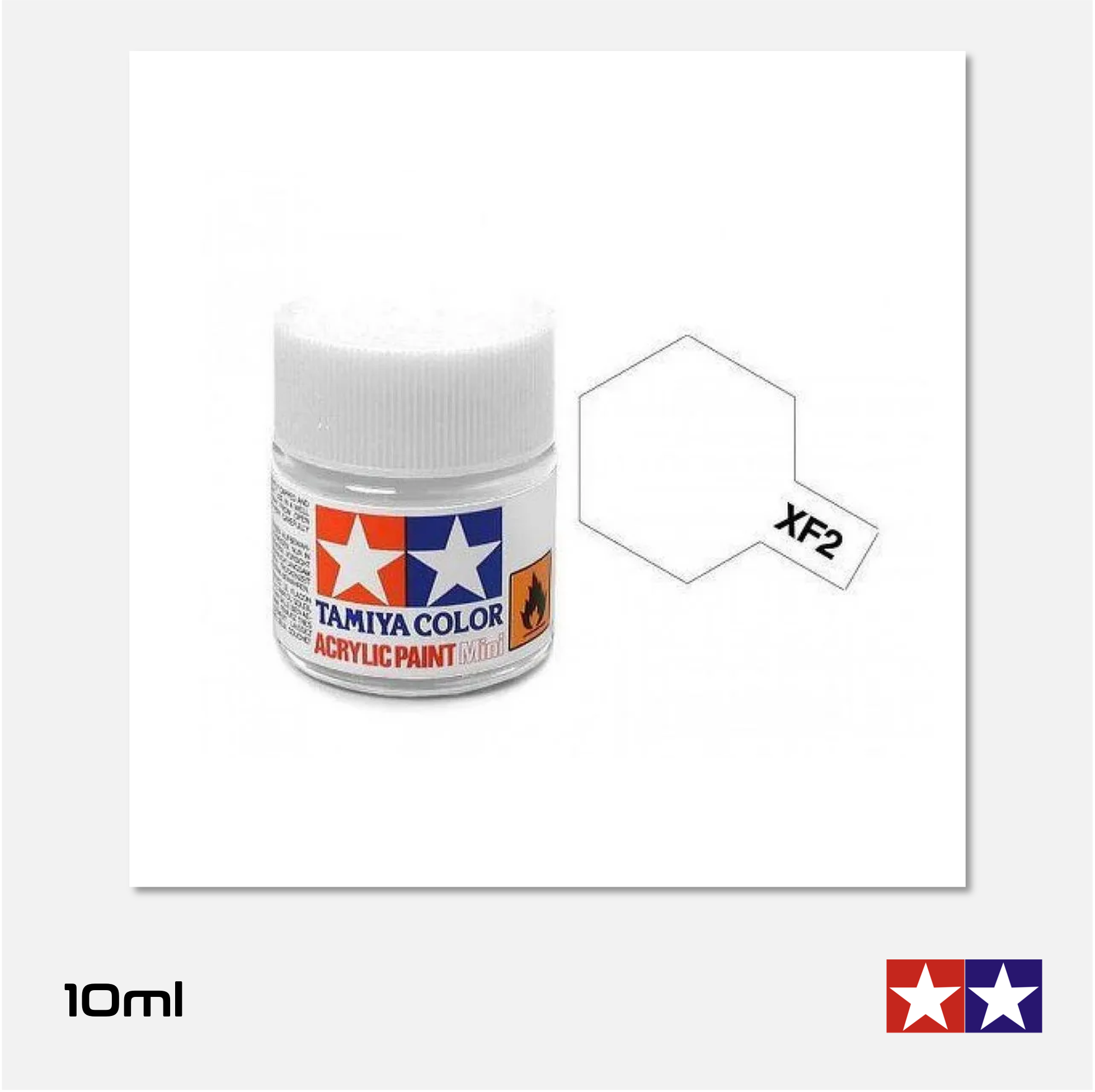 Tamiya - Acrylic Paint Mini - XF-2 Flat White - 81702 - Gothaforce