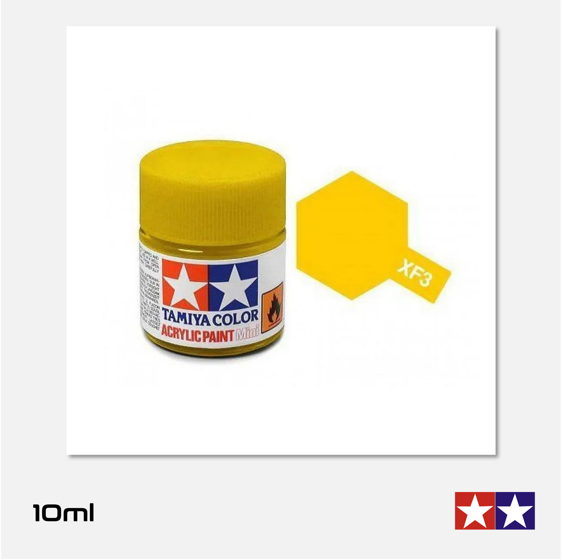 Tamiya - Acrylic Paint Mini - XF-3 Flat Yellow - 81703 - Gothaforce