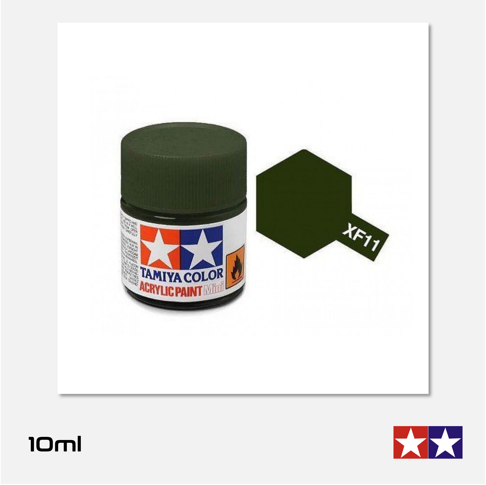 Tamiya - Acrylic Paint Mini - XF-11 Flat IJN Green - 81711 - Gothaforce