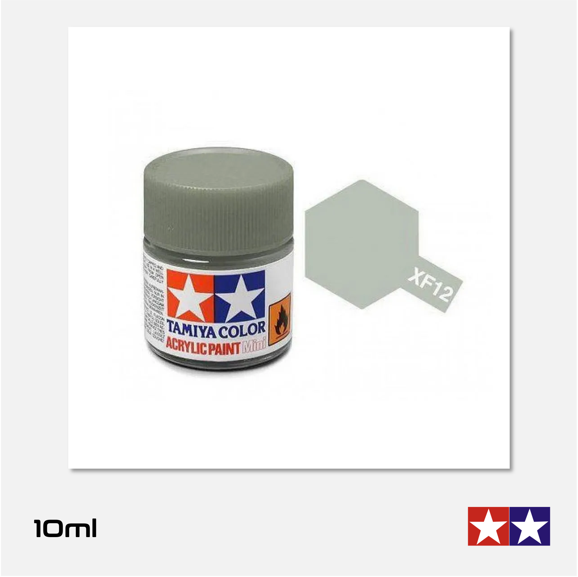 Tamiya - Acrylic Paint Mini - XF-12 Flat IJN Grey - 81712 - Gothaforce
