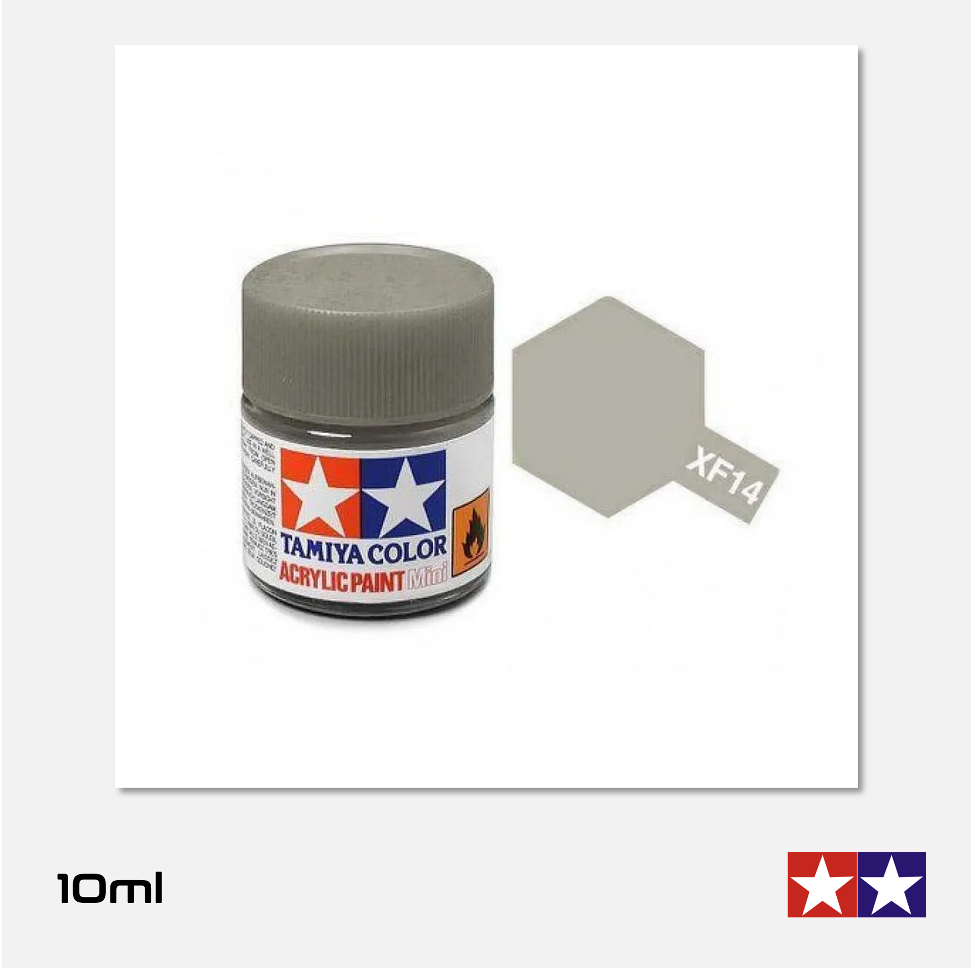 Tamiya - Acrylic Paint Mini - XF-14 Flat IJA Grey - 81714 - Gothaforce