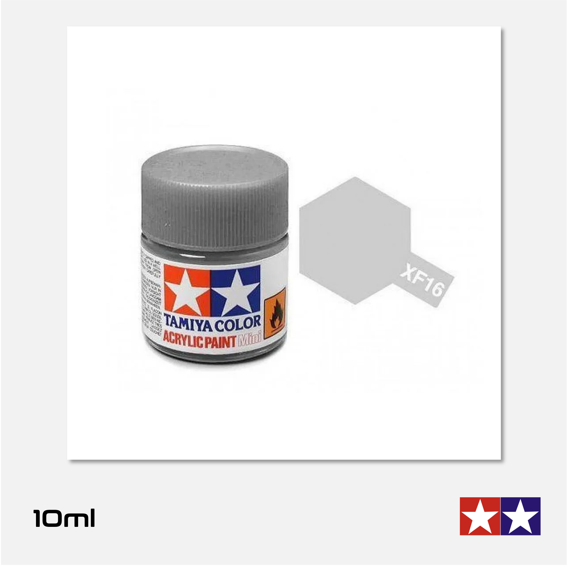 Tamiya - Acrylic Paint Mini - XF-16 Flat Aluminium - 81716 - Gothaforce