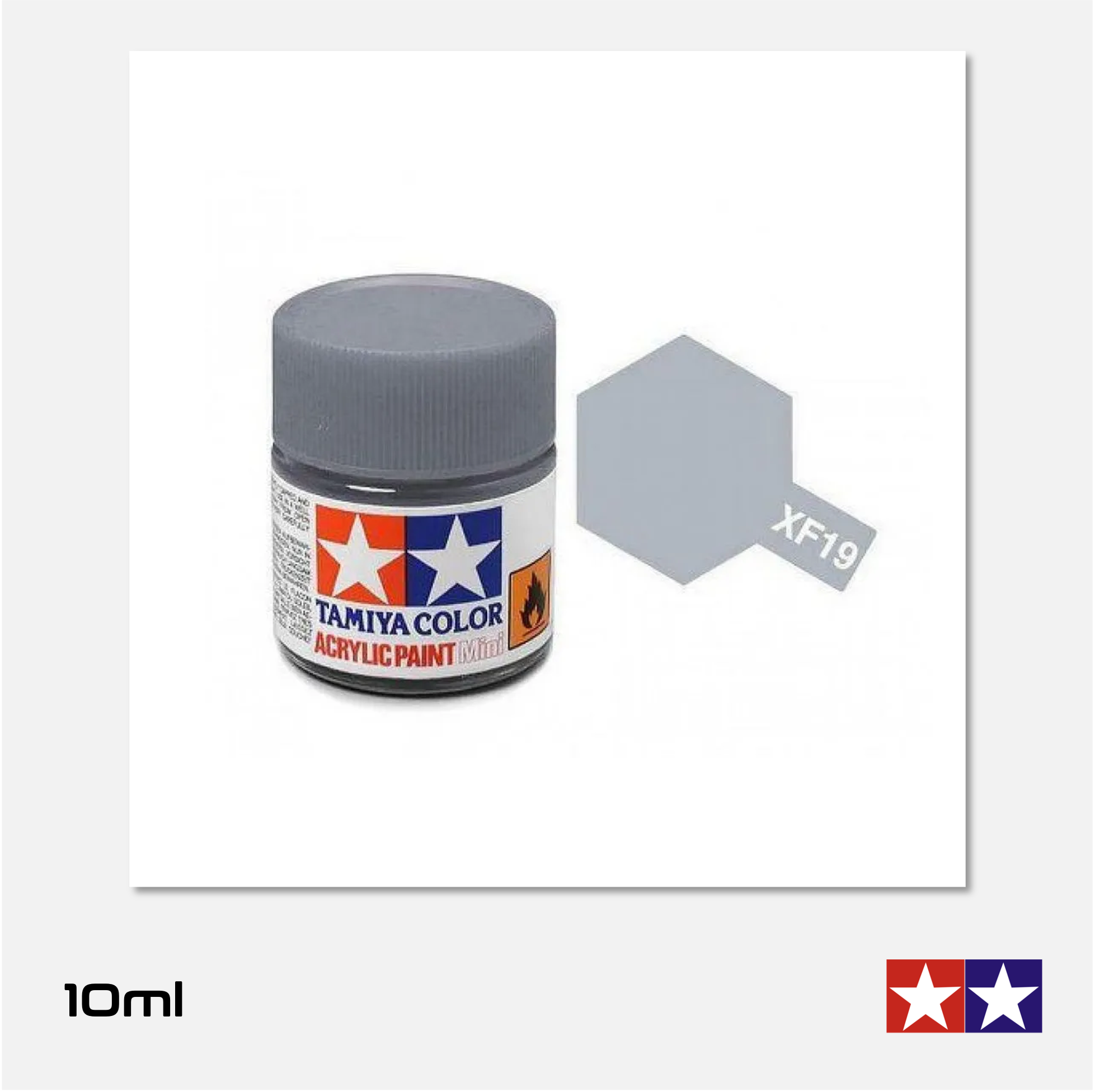 Tamiya - Acrylic Paint Mini - XF-19 Flat Sky Grey - 81719 - Gothaforce