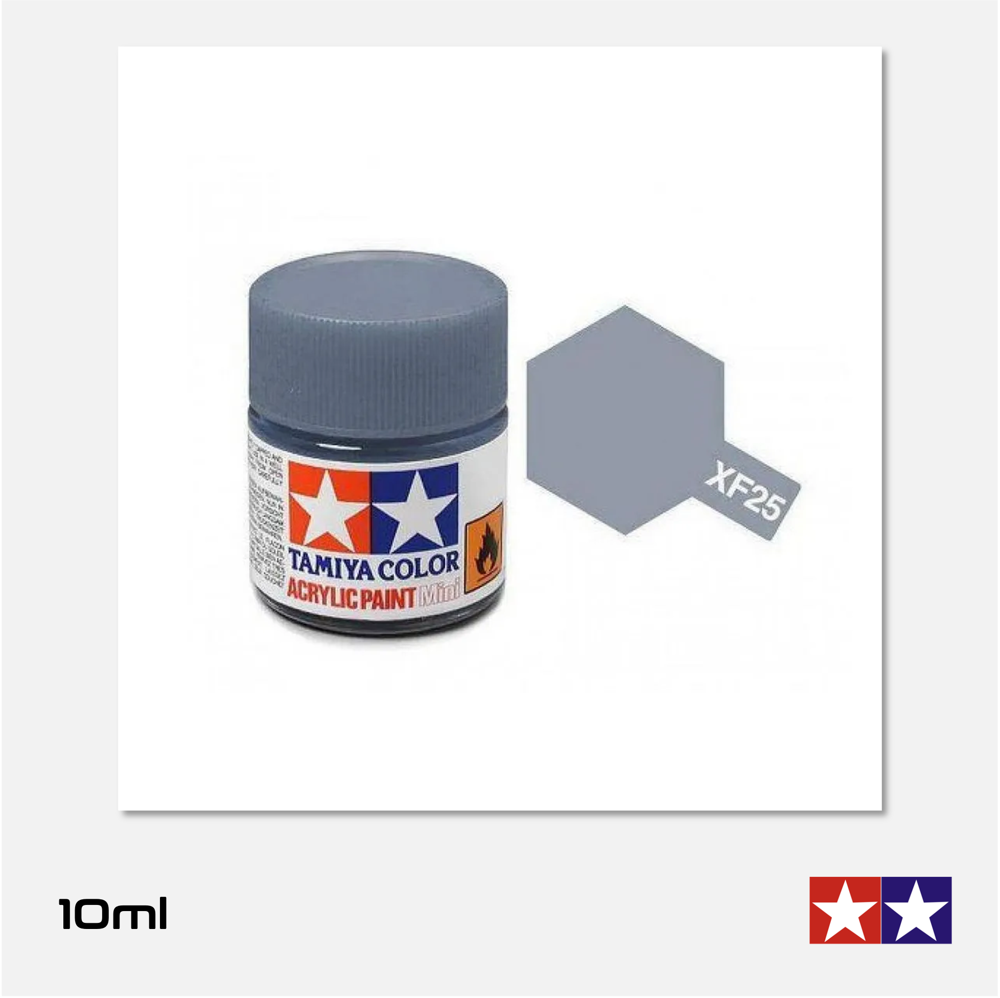 Tamiya - Acrylic Paint Mini - XF-25 Flat Light Sea Grey - 81725 - Gothaforce