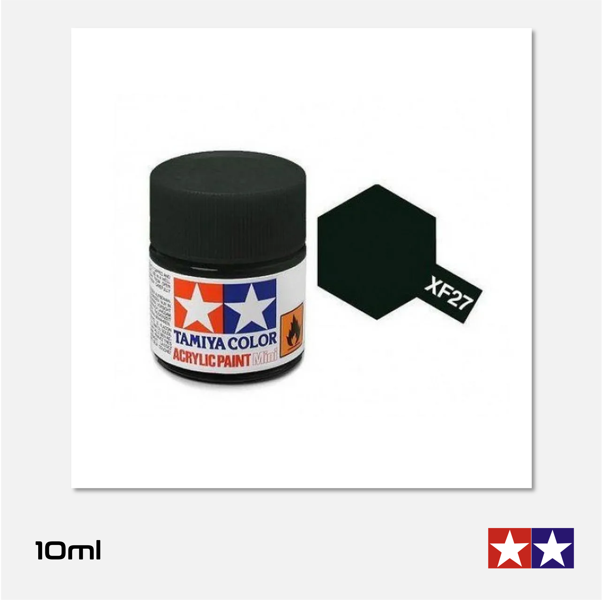 Tamiya - Acrylic Paint Mini - XF-27 Flat Black Green - 81727 - Gothaforce