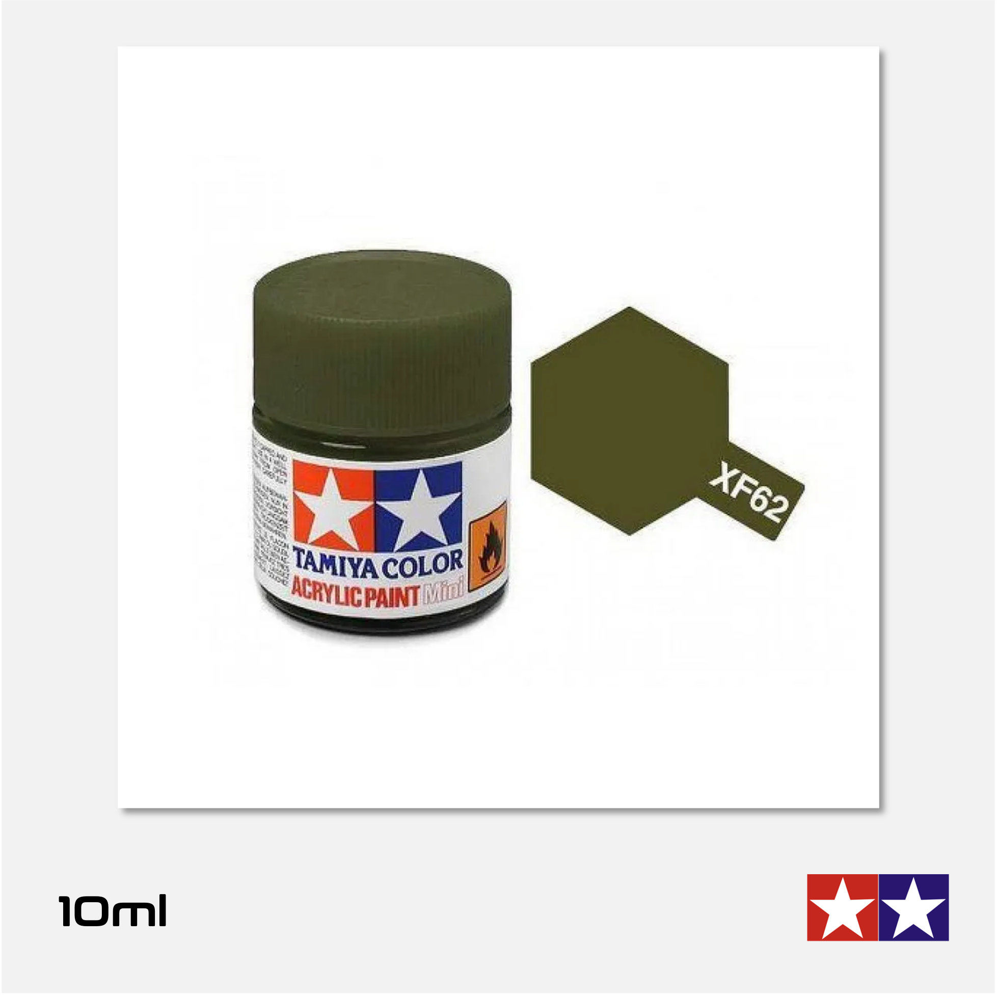 Tamiya Acrylics Mini - XF62 Flat Olive Drab