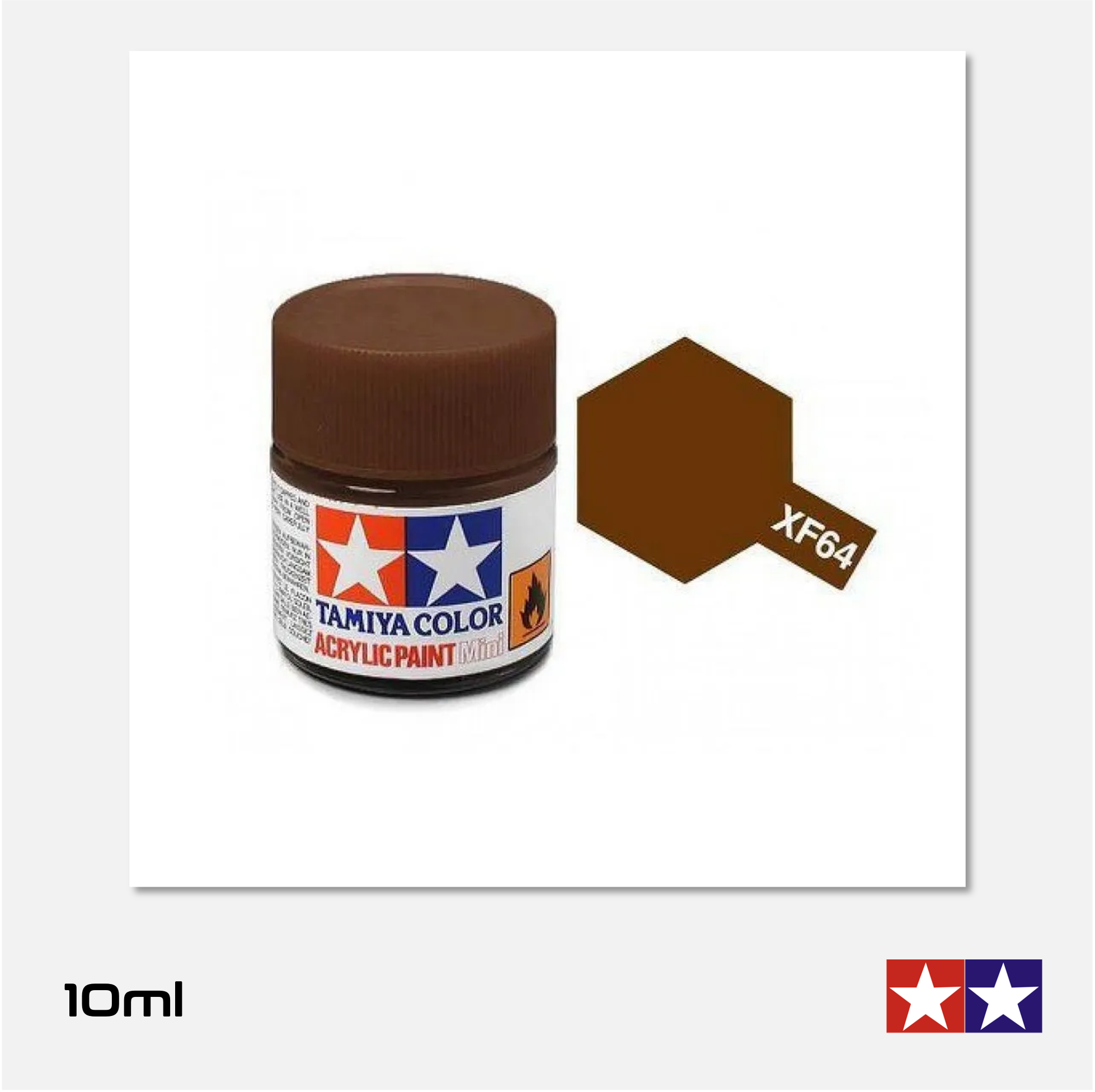 Tamiya Acrylics Mini - XF64 Flat Red Brown
